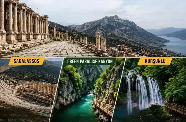 Sagalassos-Green Paradise Boat Tour and Kurşunlu Waterfall - KEMER TOURS